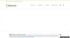 Desktop Screenshot of farmaciaibaiondo.com