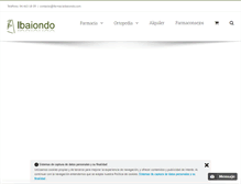 Tablet Screenshot of farmaciaibaiondo.com